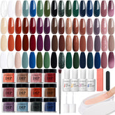Misty Forest - 42Pcs Dip Powder Nail Kit Starter Kit
